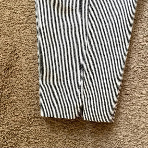 TALBOTS RELAXED CHINO SHORTS - SUNSHINE SEERSUCKER | Blue Soft White| Size 2P - Picture 8 of 9